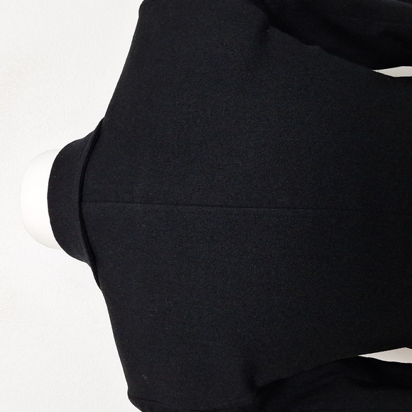 Vintage Leslie Stuart New York Black Minimalist Wool Blend Made in USA Jacket 8P - Picture 6 of 10